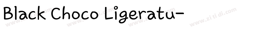 Black Choco Ligeratu字体转换